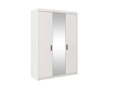 Wardrobe Mirror 133x190.5cm Hanging Rail Shelves ELENA 3D MIRROR FAST DELIVERY