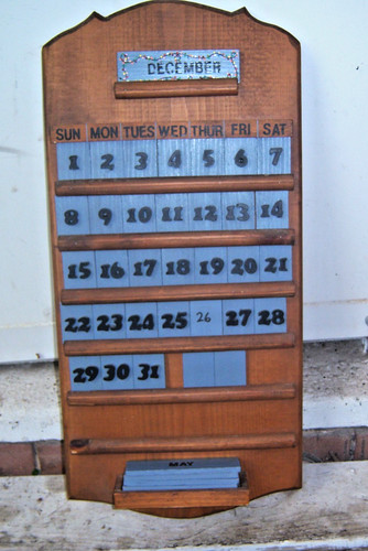 Vintage wooden perpetual - vintage,