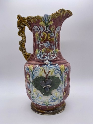 Vintage red glazed - glazed, ceramic