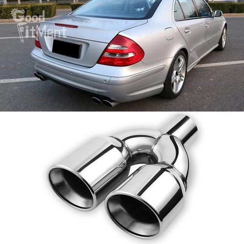 Dual exhaust pipe tips in - exhaust, 2.5"