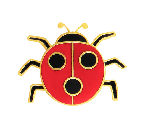 Ladybird pin badge - ladybird,