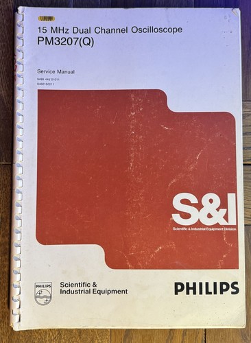 Philips pm3207 dual trace - pm3207(q), dual-trace