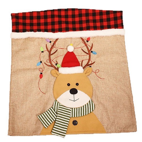 Christmas chair backrest cover - christmas,