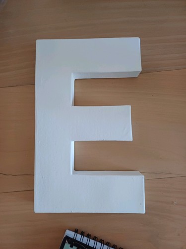 Paper mache letters and - 3d,