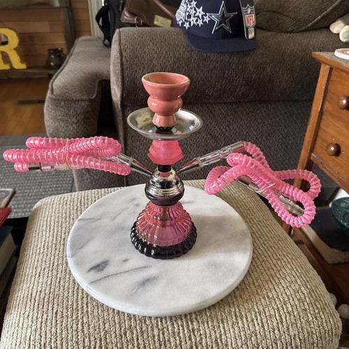 Pink hose hookah set - hose,