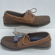 Mens Brown Leather Lace Up
