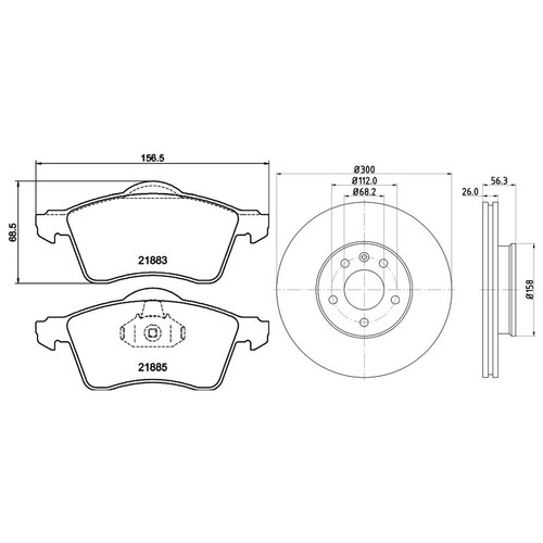 Don front brake - front, pads