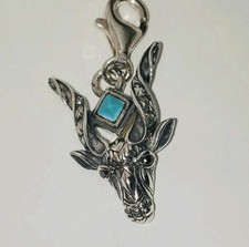 Genuine Thomas Sabo Turquoise Head Antelope Charm Pendant RRP£59 New Retired