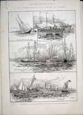 Old Antique Print Spithead