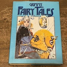 Vintage Grimms Fairy Tale Book Hardback Illustrated 