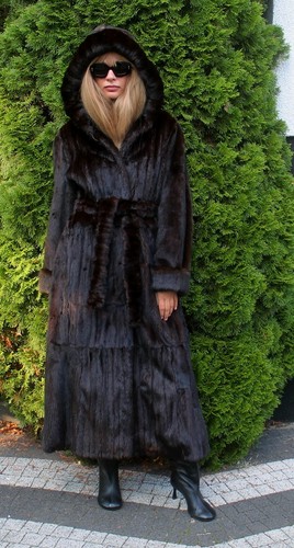 Luxury full length dark - length, brown