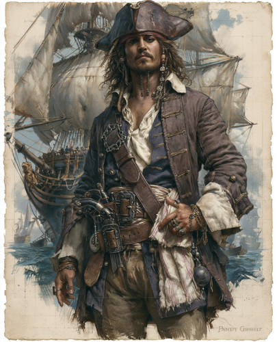 Jack sparrow before black - jack,