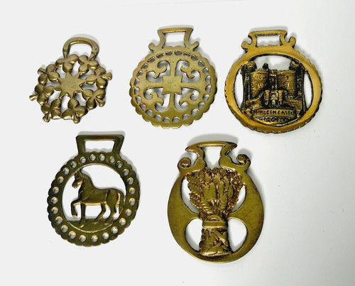 Antique horse brass harlech - brass,