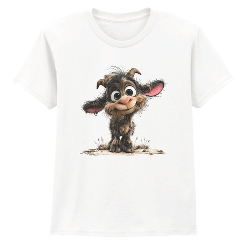 Quirky scruffy goat - scruffy, cartoon