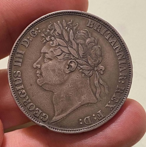 1821 silver crown secundo - 1821,