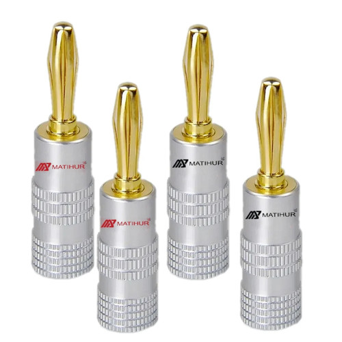Professional banana plugs - 4x,