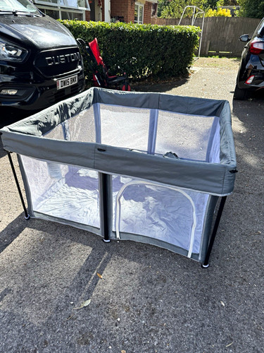 Grey foldable portable mesh - portable,