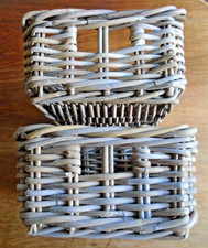 2 X Ikea Chunky Wicker Storage