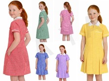 Girls Gingham School Dress