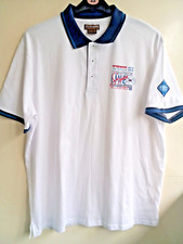 ATLAS FOR MEN OCEAN RACER SKIPPER SPEEDBOAT OFFSHORE POLO SHIRT WHITE SIZE XL