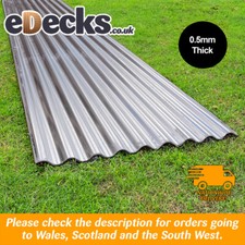 Galvanised corrugated roofing - galvanised,