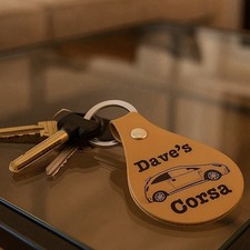 Personalised Corsa Car keyring