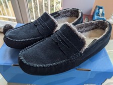  Mens Navy Suede Moccasin