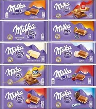 Milka Assorted Chocolates 100g Variety Pack Mix 12 Bars (Random Flavours)