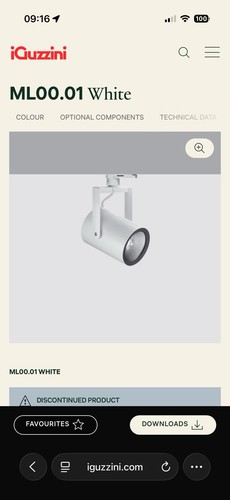 Iguzzini mloo rail spotlight - iguzzini,