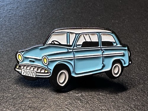 Blue ford anglia - blue,
