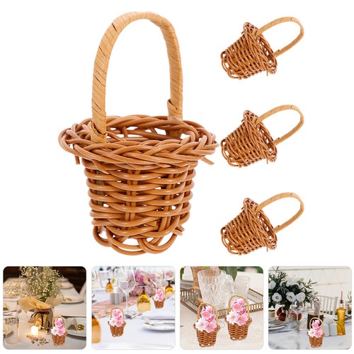 Pcs mini flower basket - mini, woven