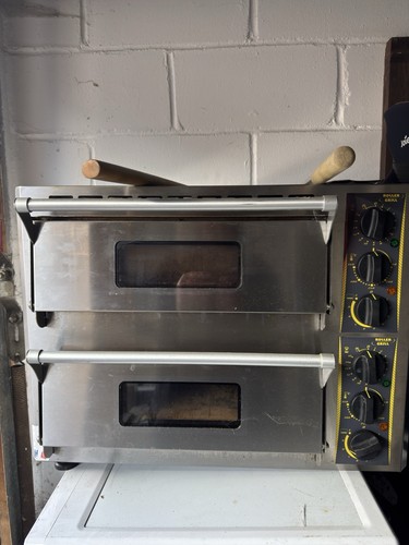 Pizza oven double - pizza, deck