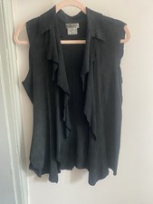 Black Distressed Style Suede