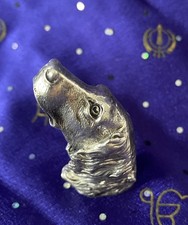 DOG HEAD VESTA CASE....SILVER