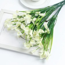 Artificial Multicolor Calla Lily Bouquet 33cm Fake Flowers for Wedding Decor