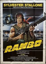 FIRST BLOOD *RAMBO* 1982 ORIGINAL ITALIAN 2-SHEET MOVIE POSTER