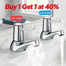 2pcs Lever Basin Sink Taps