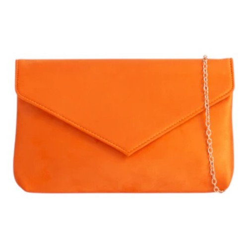 Ladies faux suede clutch - ladies,