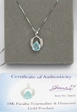 18ct Gold Paraiba Tourmaline &