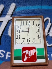 VINTAGE GENUINE 7-UP WALL CLOCK