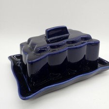 Ceramic Butter Dish Cobalt