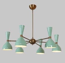 Huge Italian Chandelier Style Stilnovo Mid Century - Arms Sputnik Ceiling Light.