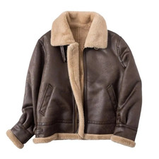 Men’s Brown Shearling Bomber