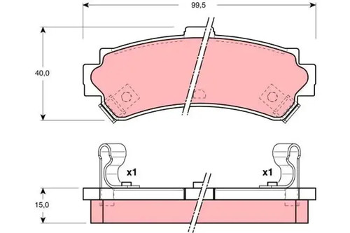 Brake pads gdb3115 - brake,