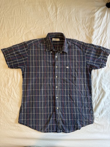 Burberry men navy check - burberry,