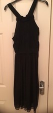 Zara Womens Black Halter Neck Dress Size Medium