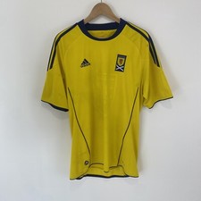 Scotland 2010/11 Football Shirt Adidas Away Yellow Size Large Adult