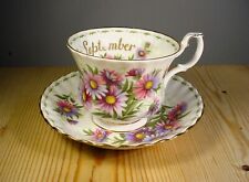 Royal Albert "Flower of the Month" Cup & Saucer - September Michaelmas Daisy