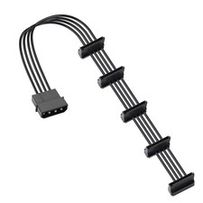 4-Pin IDE Molex Male to 5x 15