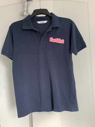 Womens navy polo - top, with